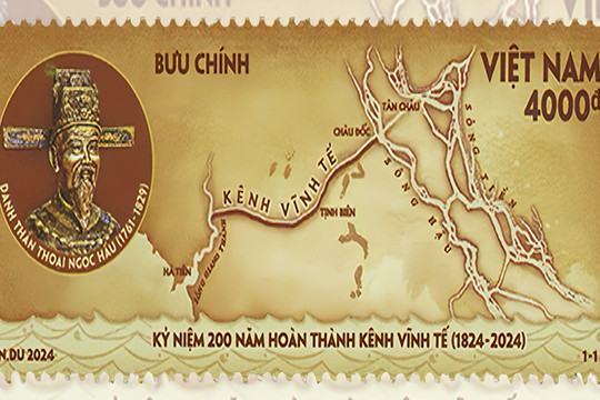 Bộ TT&TT phát hành tem bưu chính kỷ niệm 200 năm hoàn thành kênh Vĩnh Tế
