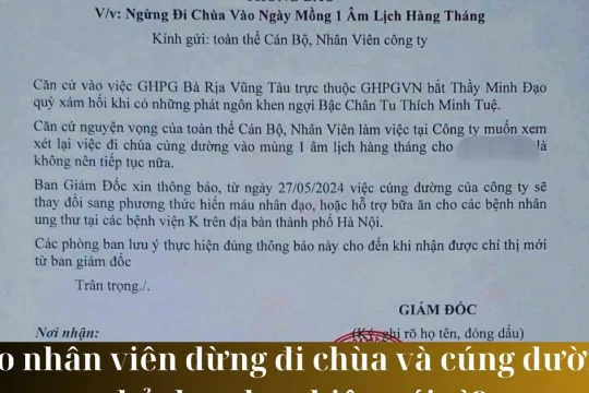 Cho nhân viên dừng đi chùa và cúng dường, chủ doanh nghiệp nói gì?