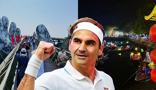 Huyền thoại làng banh nỉ Roger Federer gây sốt khi 'xả ảnh' du lịch Việt Nam