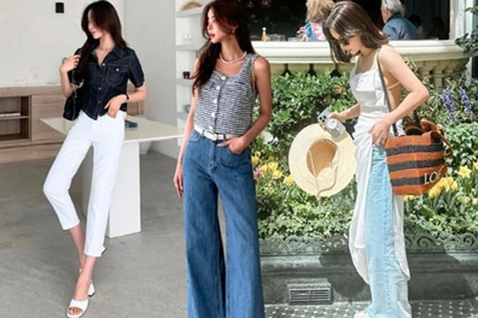 10 set đồ denim dành cho quý cô trên 40 tuổi