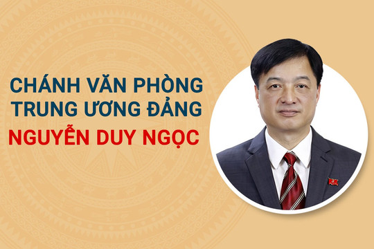 Infographic: Sự nghiệp tân Chánh Văn phòng Trung ương Đảng Nguyễn Duy Ngọc