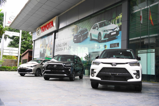 Toyota bán được 5.496 xe trong tháng 5, tăng trưởng ấn tượng