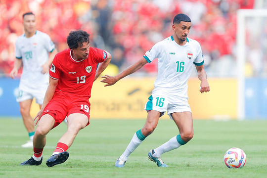 Tuyển Indonesia thua Iraq, tuyển Việt Nam hi vọng có vé đi tiếp