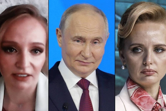 Hình ảnh hiếm hoi 2 con gái ông Putin xuất hiện ở diễn đàn Kinh tế St Peterburg