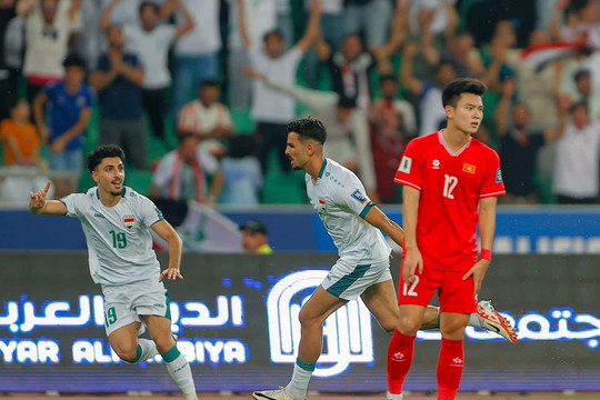 Tuyển Việt Nam chia tay vòng sơ loại thứ 2 World Cup 2026 bằng thất bại trước Iraq