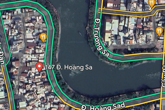 Google Maps đổi tên đường Hoàng Sa thành Hoàng Sad?