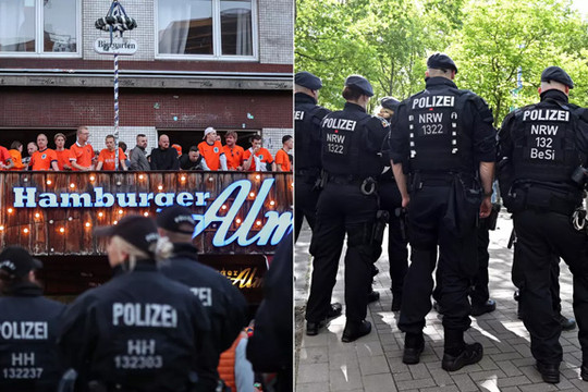 Cảnh sát Đức bắn người cầm cuốc chim ở Hamburg trước trận Ba Lan vs Hà Lan