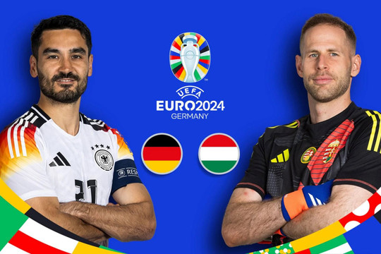 Lịch thi đấu, trực tiếp và nhận định EURO 2024 hôm nay 19/6: Đức vs Hungary, Croatia vs Albania, Scotland vs Thụy Sỹ