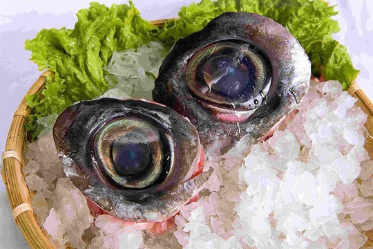 A feast of a tuna eyeball, maybe not to everyone's taste?