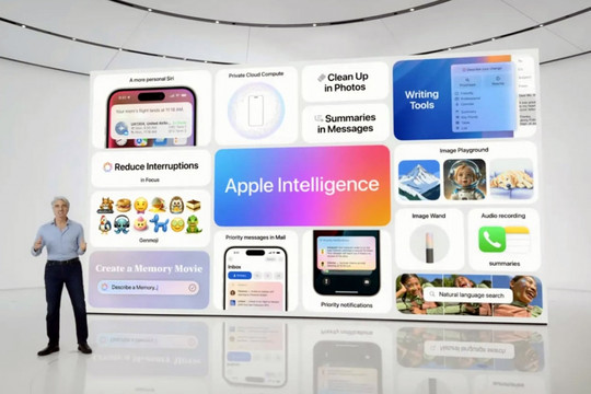 Apple giới thiệu hệ thống 'trí tuệ cá nhân' Apple Intelligence