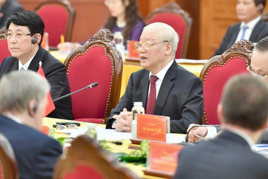Tổng Bí thư Nguyễn Phú Trọng hội đàm với Tổng thống Putin