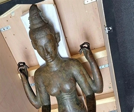 Ancient goddess statue repatriated to Việt Nam