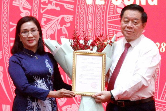 Bổ nhiệm bà Đinh Thị Mai làm Phó trưởng Ban Tuyên giáo Trung ương
