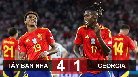 Thắng Georgia 4-1, Tây Ban Nha đối đầu Đức ở tứ kết EURO 2024