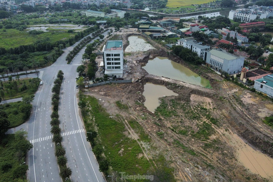 Diễn biến vụ đào hồ trái phép trên đất cây xanh tại khu đô thị Thanh Hà