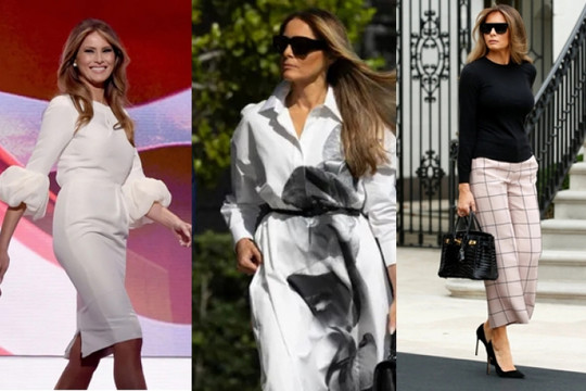 Phong cách trẻ trung của bà Melania Trump ở tuổi 54