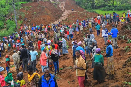 Lở đất khiến ít nhất 229 người thiệt mạng ở Ethiopia