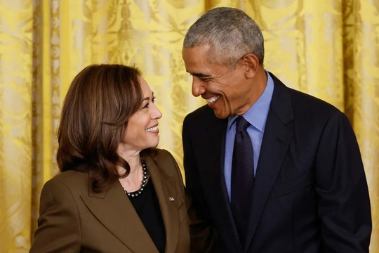 Ông Obama ủng hộ bà Harris tranh cử tổng thống Mỹ