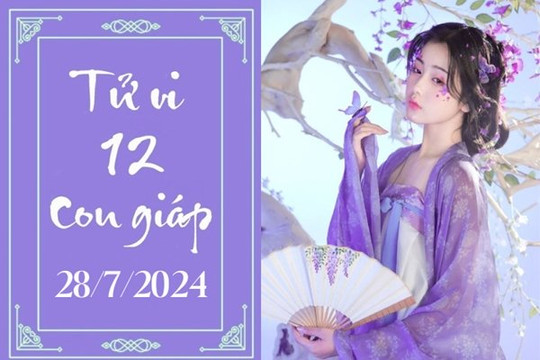 Tử vi 12 con giáp hôm nay ngày 28/7/2024: Dậu may mắn, Tuất khó khăn