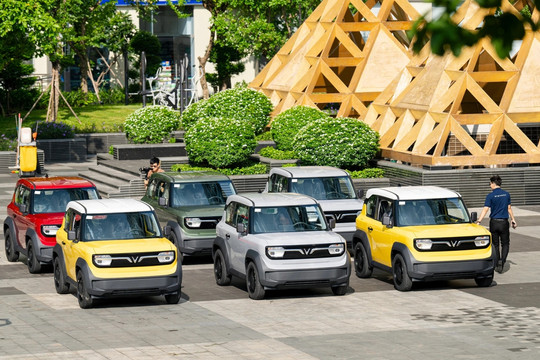 VinFast mini electric car VF 3 hits the road in Vietnam