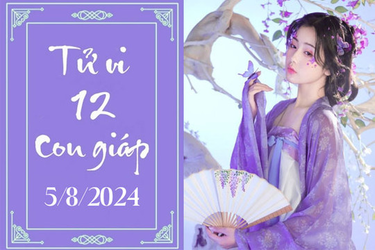 Tử vi 12 con giáp hôm nay ngày 5/8/2024: Thìn ổn định, Tỵ thuận lợi