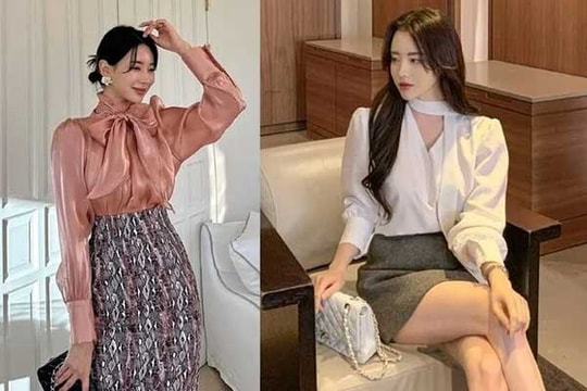 Kiểu áo blouse điệu đà giúp bạn có diện mạo hút hồn