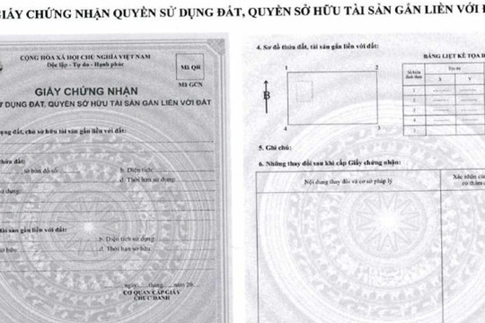 Mẫu sổ đỏ mới từ ngày 1/8