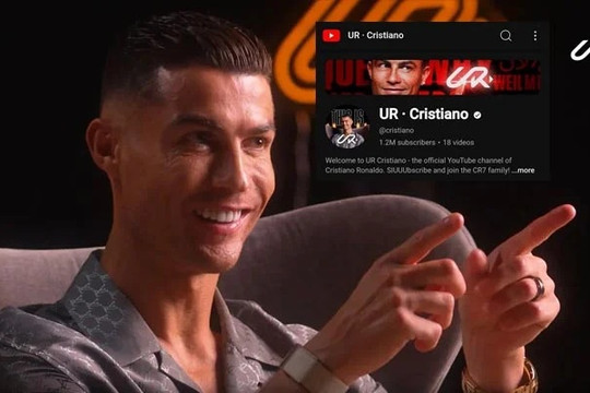 Ronaldo gây bão mạng xã hội: Đạt nút vàng Yotube sau nửa ngày