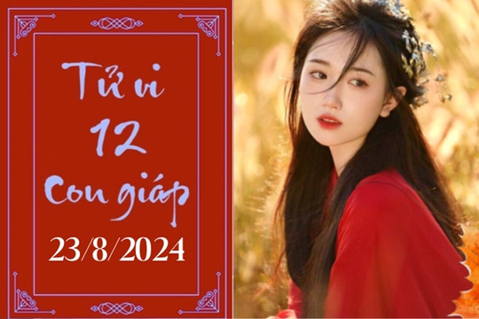 Tử vi 12 con giáp hôm nay ngày 23/8/2024: Tý phát triển, Tuất thuận lợi