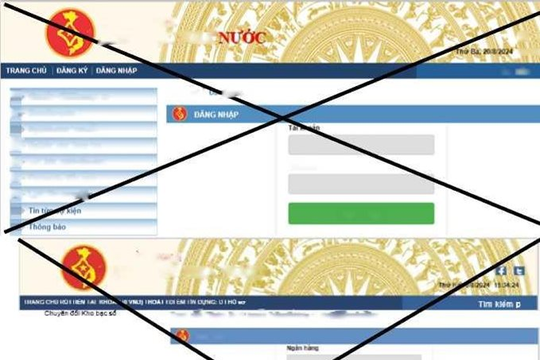 Cảnh báo giả mạo trang thông tin điện tử Kho bạc Nhà nước