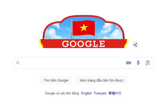 Google marks Vietnam's National Day with national flag doodle