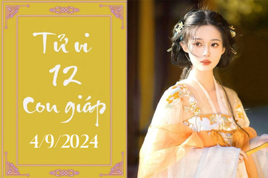 Tử vi 12 con giáp hôm nay ngày 4/9/2024: Mão ổn định, Tuất phát triển