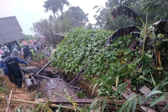 Landslide in Lào Cai buries four houses, seven missing