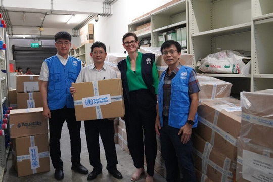 WHO donates one million water purification tablets to people in northern Việt Nam