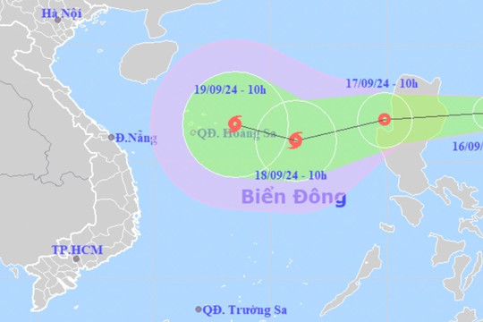 Áp thấp nhiệt đới có khả năng mạnh lên thành bão khi vào Biển Đông