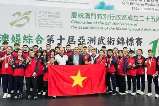 Vietnam wins three gold medals at Asian Wushu Championships