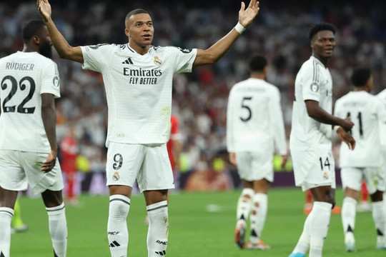 Mbappe ghi bàn, Real Madrid thắng tưng bừng ở Champions League