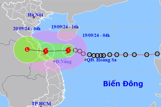 Tropical depression strengthens into Storm No 4