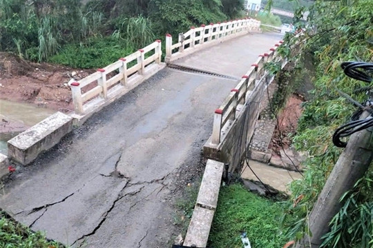 Bridge collapses in Hoà Bình Province