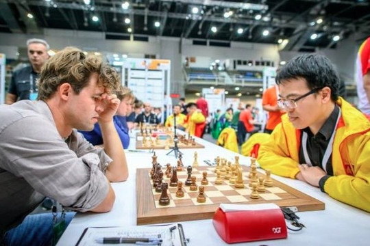 Quang Liem overwhelmed by Magnus Carlsen at Chess Olympiad 2024