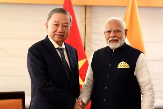 Tổng Bí thư, Chủ tịch nước Tô Lâm tiếp Thủ tướng Ấn Độ Narendra Modi