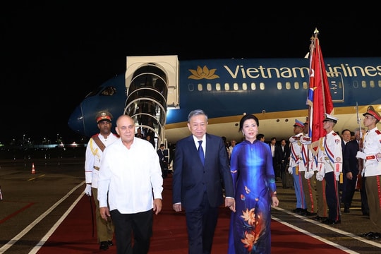 Tổng Bí thư, Chủ tịch nước Tô Lâm và Phu nhân đến La Habana, bắt đầu thăm Cuba