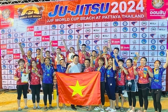 Vietnam tops medal tally at Ju-Jitsu World Cup Beach 2024