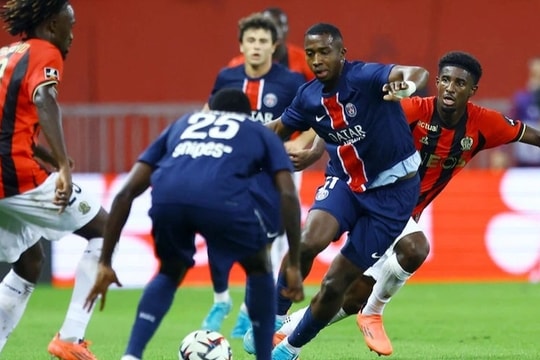 PSG mất ngôi đầu bảng Ligue 1 sau khi bị Nice cầm chân