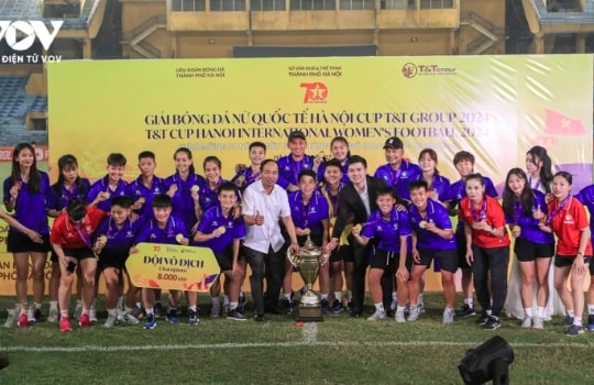 Thai Nguyen T&T win Hanoi international women's football tournament