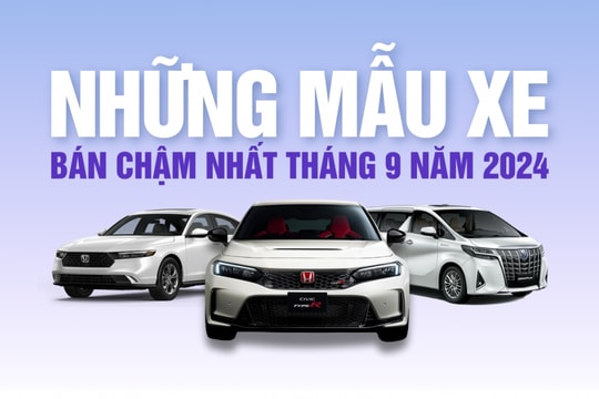 Những mẫu xe bán chậm nhất tháng 9/2024: Hai nhân tố mới góp mặt