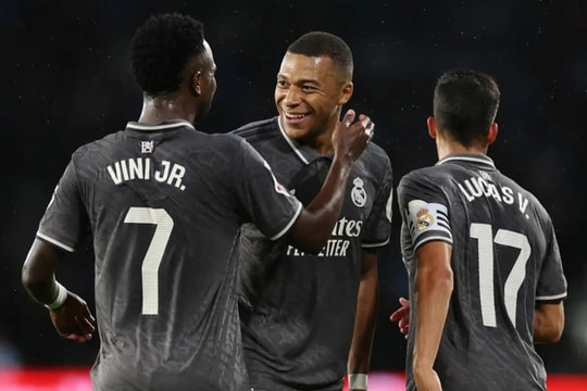 Mbappe và Vinicius tỏa sáng trong chiến thắng của Real Madrid