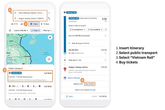 Rail tickets now available for purchase on online map services