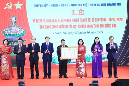 Thanh Trì recognised Hà Nội's first advanced new-styled rural district