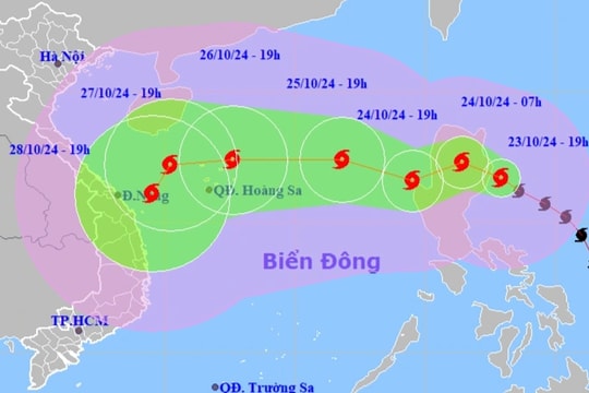 Bão Trà Mi mạnh lên cấp 10 giật cấp 12, nhiều nơi mưa lớn diện rộng